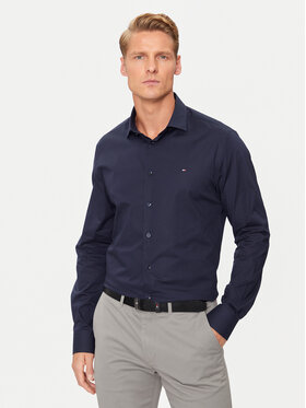 Tommy Hilfiger Tommy Hilfiger Krekls MW0MW38347 Tumši zils Slim Fit