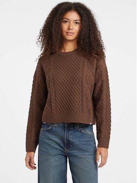 Guess Jeans Guess Jeans Πουλόβερ 178813 Καφέ Classic Fit