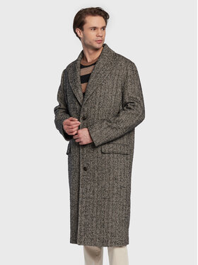 Sisley Sisley Преходно палто 27M9SN01D Сив Regular Fit