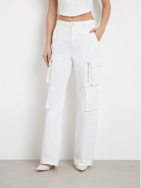Guess Guess Jeansy 164951 Biały Relaxed Fit