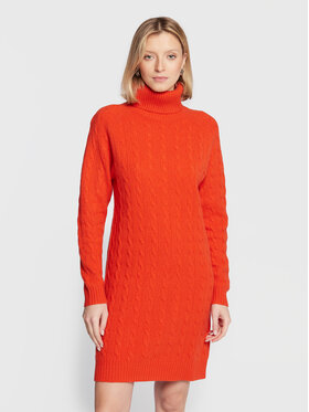 Polo Ralph Lauren Polo Ralph Lauren Strickkleid 211872873002 Orange Regular Fit