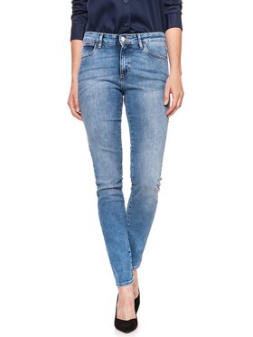 Wrangler Wrangler Jeansy SKINNY Niebieski Skinny Fit