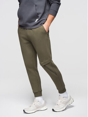 Ombre Ombre Spodnie dresowe P1529 Zielony Regular Fit