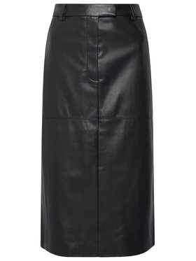 Calvin Klein Calvin Klein Rock aus Kunstleder LV044D651G Schwarz Regular Fit