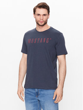 Mustang Mustang T-Shirt Alex 1013221 Granatowy Regular Fit