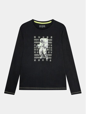 Guess Guess Блузка L3BI25 I3Z14 Чорний Regular Fit