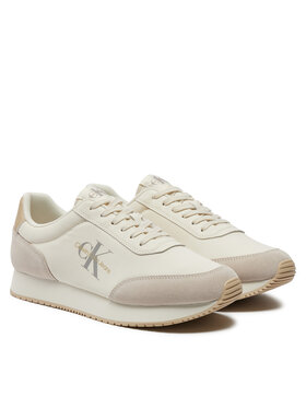 Calvin Klein Jeans Superge Retro Runner Low Mix Mtl YM0YM01032 Écru