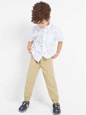 Mayoral Mayoral Штани з тканини 3521 Бежевий Skater Fit