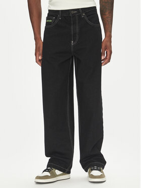 DC DC Jeansy Worker Baggy Denim Rbt ADYDP03079 Tmavomodrá Baggy Fit