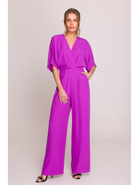 Stylove Stylove Kombinezon S395 Fioletowy Sexy Straight Fit