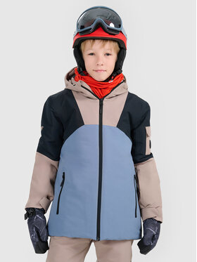 4F 4F Kurtka snowboardowa SNOWBOARD Brązowy jasny Regular Fit