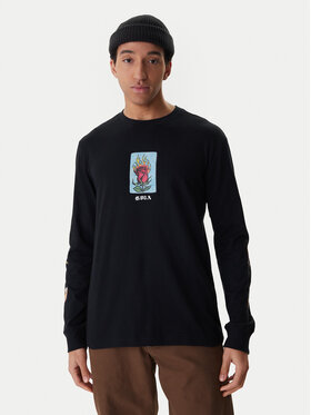 RVCA RVCA Longsleeve Dayshift EVYZT00306 Negru Regular Fit