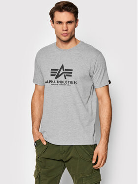 Alpha Industries Alpha Industries T-Shirt Basic 100501 Šedá Regular Fit