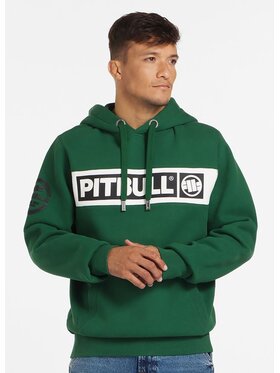 PITBULL PITBULL Bluza Bluza męska z kapturem Sherwood XL Zielony Regular Fit