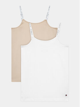 Tommy Hilfiger Tommy Hilfiger Komplet 2 topów UG0UG00681 Biały Regular Fit
