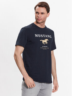 Mustang Mustang T-Shirt Alex C 1013537 Granatowy Regular Fit