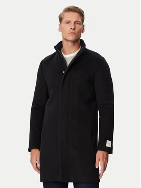 Calvin Klein Calvin Klein Vlněný kabát LV04LD457G Černá Regular Fit