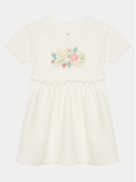 Gap Gap Hétköznapi ruha 736116-01 Ekru Regular Fit