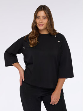 Fiorella Rubino Fiorella Rubino Bluza G853L008672N0Z3 Czarny A-Line Fit