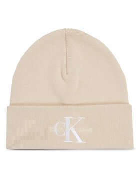 Calvin Klein Jeans Calvin Klein Jeans Kapa Monologo Embro Beanie K60K611254 Écru