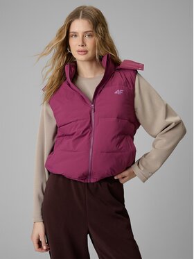 4F 4F Kamizelka 4FRSS26TVJAF415-60S Czerwony Loose Fit