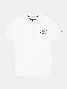 Tommy Hilfiger Tommy Hilfiger Tricou polo Monotype KB0KB09084 Alb Regular Fit