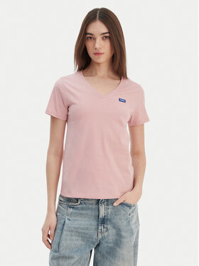 HUGO HUGO Marškinėliai Classic 50513667 Rožinė Slim Fit