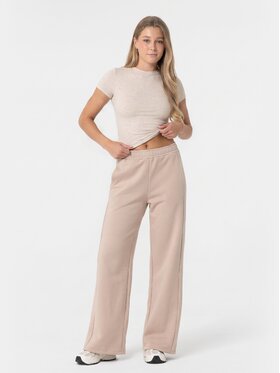 BASICLO BASICLO Spodnie dresowe W-2161-30 Beżowy Relaxed Fit