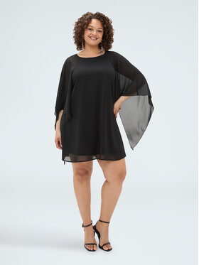 Fiorella Rubino Fiorella Rubino Sukienka codzienna 7023T001873N033 Czarny Over Fit