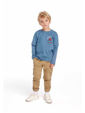 MINOTI MINOTI Longsleeve blanc 8 Niebieski Regular Fit