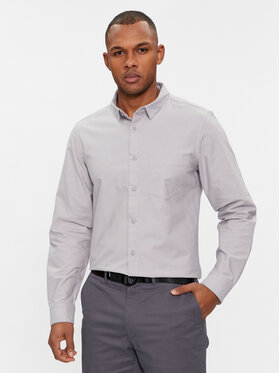 Calvin Klein Calvin Klein Marškiniai Oxford K10K112155 Pilka Regular Fit