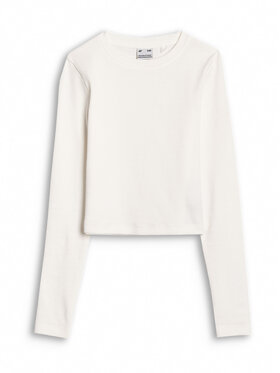 4F 4F Longsleeve ESCAPE TO NATURE Bianco Slim Fit