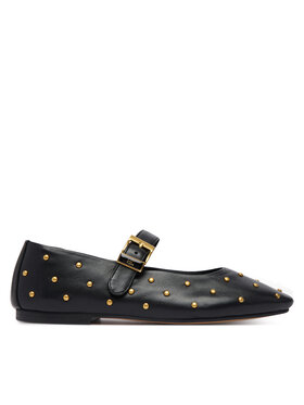 Tommy Hilfiger Tommy Hilfiger Balerīnas Th Buckle Leather Stud Ballerina FW0FW09541 Melns