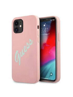 Guess Guess Etui na telefon iPhone 12 Mini Różowy