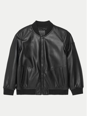 Guess Guess Jacke aus Kunstleder L5RL08 WH2J0 Schwarz Regular Fit