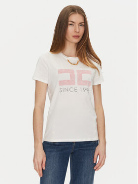 Elisabetta Franchi Elisabetta Franchi T-Shirt MA-033-51E2-V180 Λευκό Regular Fit