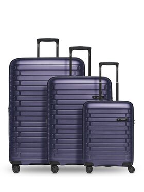 Pactastic Pactastic Komplet walizek 292588 Fioletowy