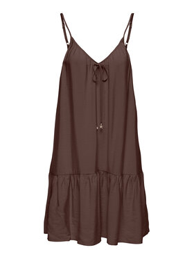 ONLY ONLY Vasarinė suknelė Misara 15373962 Tamsiai ruda Regular Fit