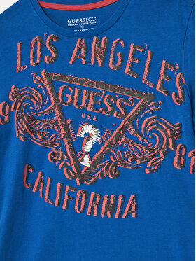 Guess T-shirt L5RI00 K8HM4 Plava Regular Fit