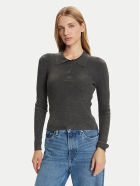 Vero Moda Vero Moda Sweter Siljerib 10336674 Szary Slim Fit