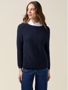 Oltre Oltre Sweter M139J005447N034 Niebieski Regular Fit