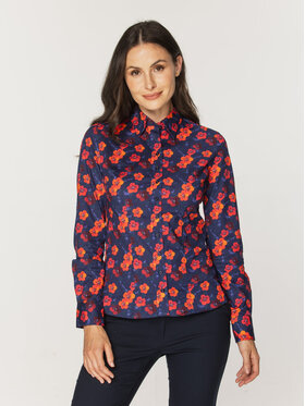 Willsoor Willsoor Koszula 61334 Granatowy Regular Fit