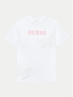 Guess Guess T-Shirt J4GI20 K8HM4 Biały Regular Fit