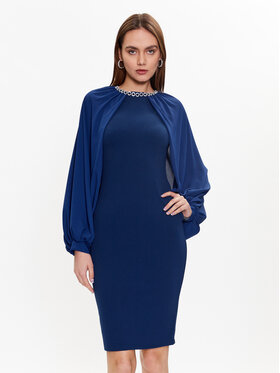Rinascimento Rinascimento Sukienka koktajlowa CFC0018940002 Granatowy Regular Fit