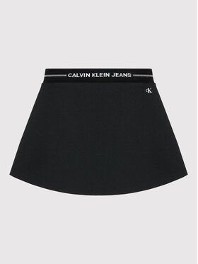 Calvin Klein Jeans Calvin Klein Jeans Gonna Intarsia Logo IG0IG01051 Nero Regular Fit