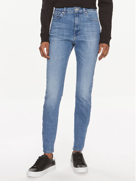 Tommy Jeans Tommy Jeans Traperice Sylvia DW0DW17591 Plava Skinny Fit