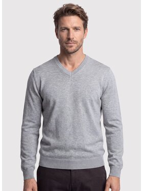 Pako Lorente Pako Lorente Sweter P26WN-2X-010 Szary jasny Straight Fit