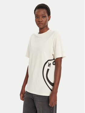 HUGO HUGO T-Shirt Vintage 50545053 Écru Loose Fit
