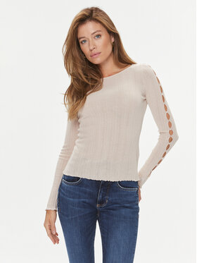 Guess Guess Sveter W3YR09 Z36L0 Béžová Slim Fit
