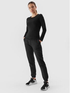 4F 4F Halenka 4FAW23TLONF167 Černá Slim Fit